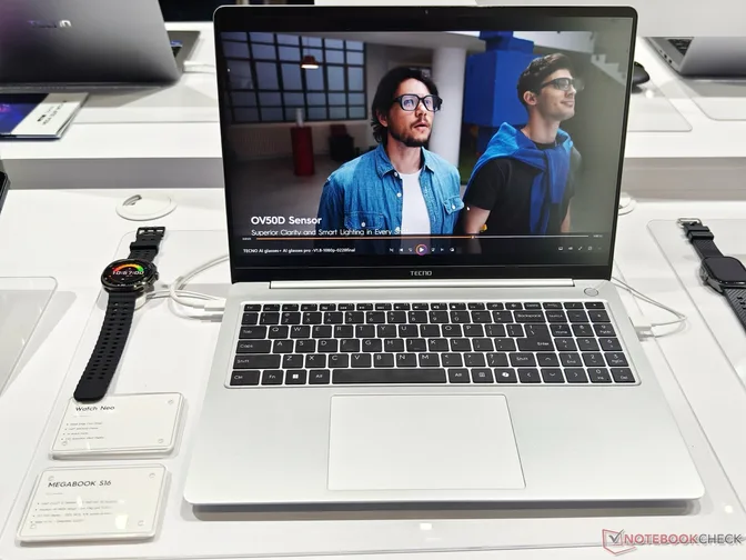 Megabook S16: показан легкий 16-дюймовый ноутбук с Core i9 и функциями искусственного интеллекта