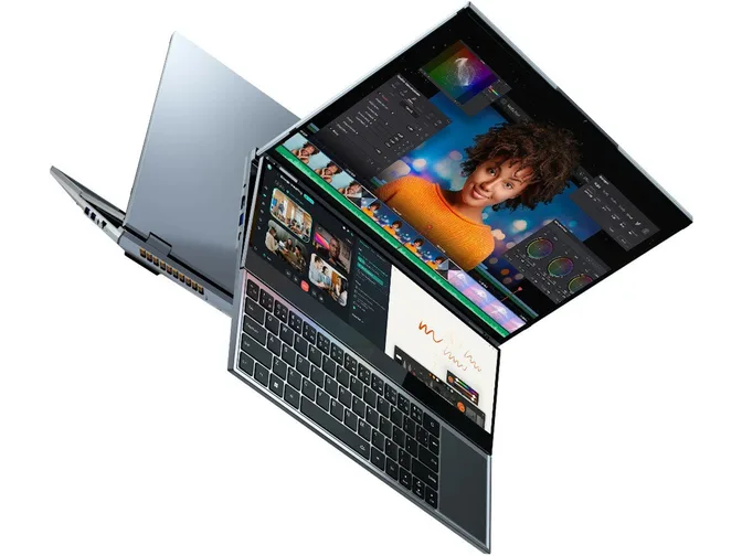 NBook Fly: Двухэкранный ноутбук с процессором Intel Xeon стоит $875