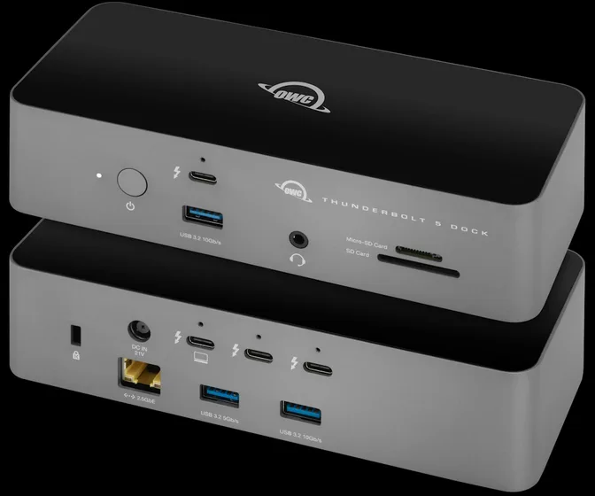 OWC представляет док-станцию Thunderbolt 5 с тройной поддержкой мониторов 8K 60 Гц