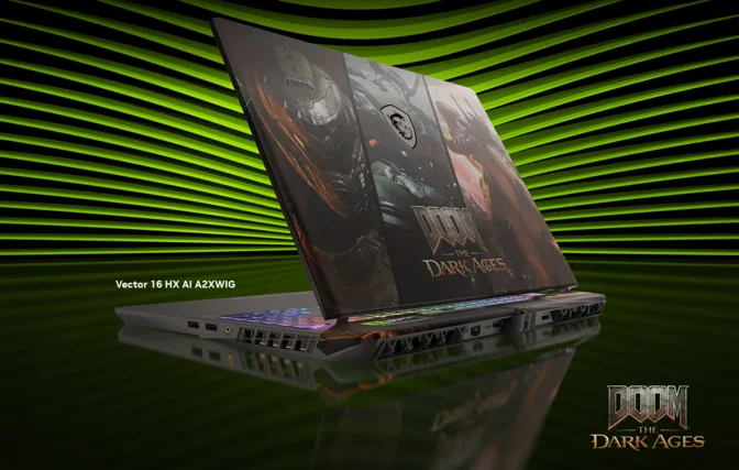 Три игровых ноутбука Vector 16 HX AI с тематикой Doom: The Dark Ages будут разыграны благодаря новой акции от MSI