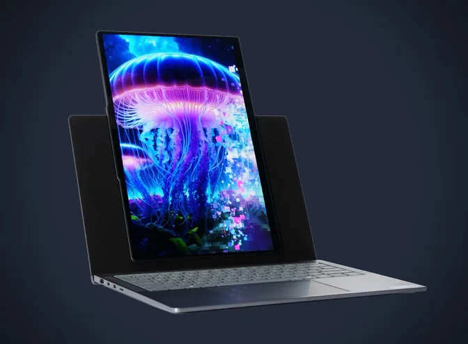 Утечка показывает ноутбук Lenovo с вращающимся дисплеем